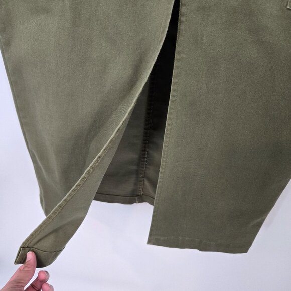 Jason Wu Military Green Cargo Midi Skirt Minimalist Women's Size XS Extra Small - Picture 6 of 12